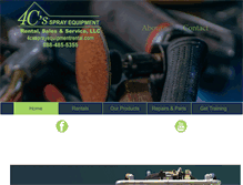 Tablet Screenshot of 4cssprayequipmentrental.com